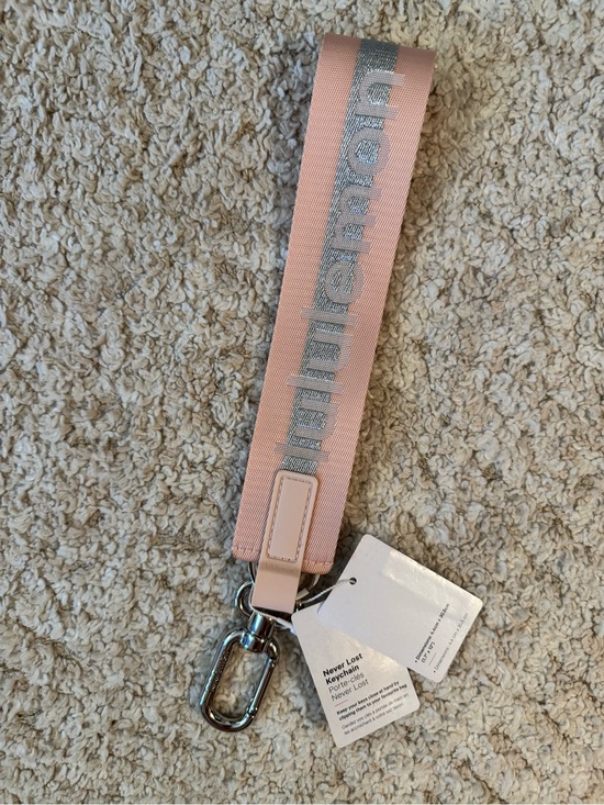 lululemon athletica Accessories - Lululemon Never Lost Keychain in pink mist/silver - NWT